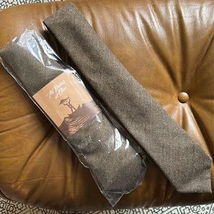 Never used The Brothers at Otaa brown herringbone ties.( 1 of 6)